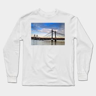 Albert Bridge River Thames London Long Sleeve T-Shirt